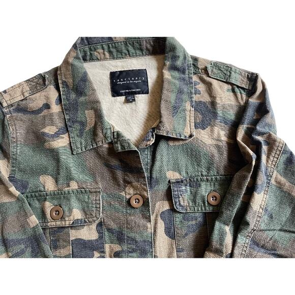 Sanctuary Utility Camo Button Down Shirt/Jacket Size‎ Medium - Picture 7 of 8